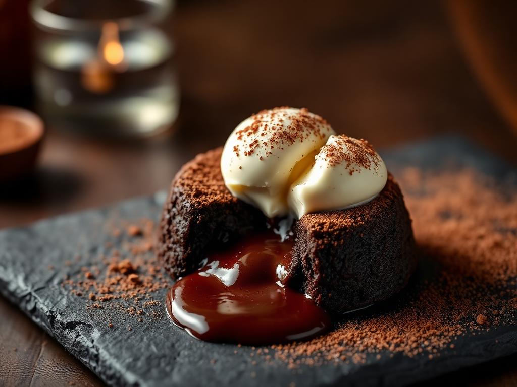Lava cake dessert
